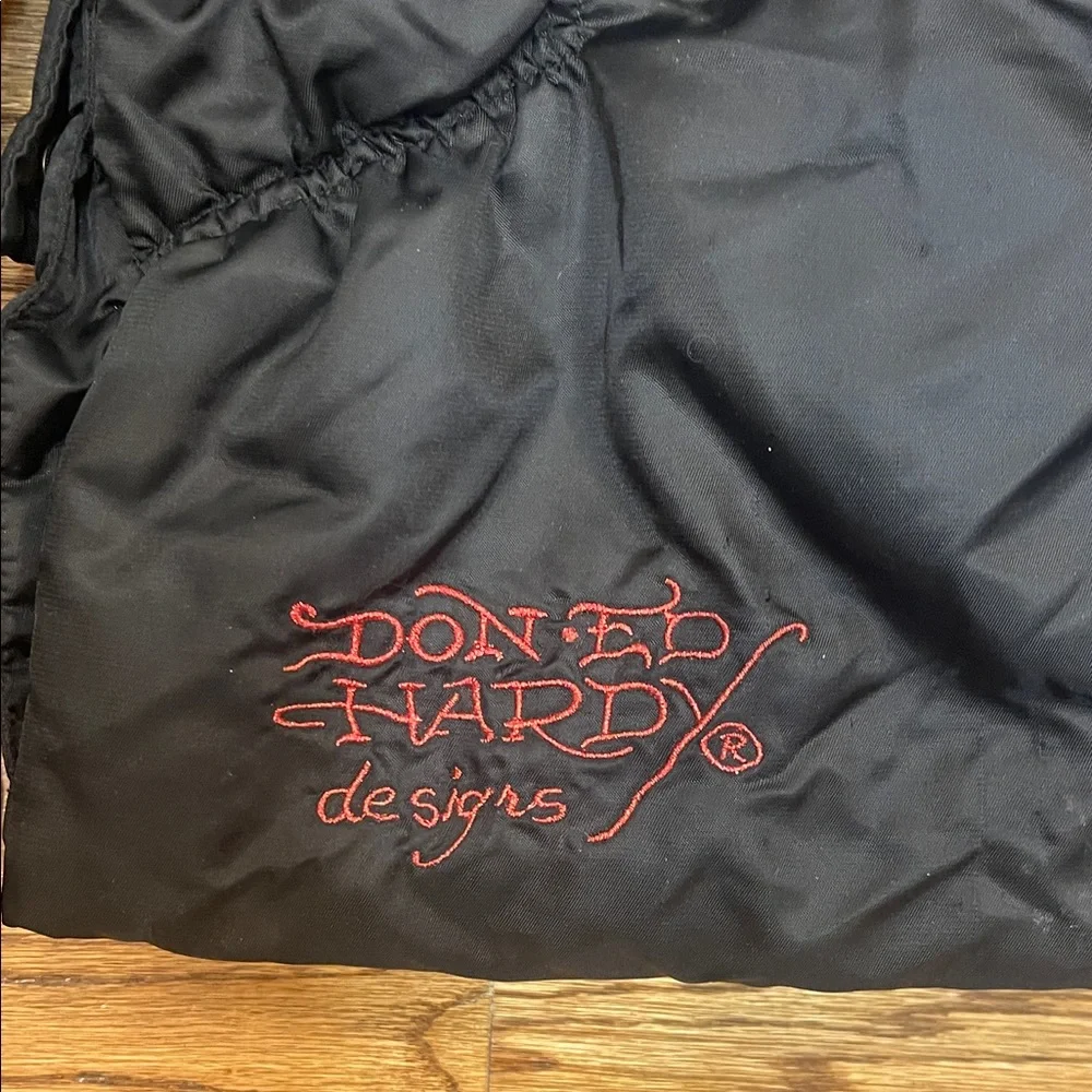 Limited edition Ed Hardy Christian Audigier puffer jacket with hood Adult Large - Picture 16 of 16